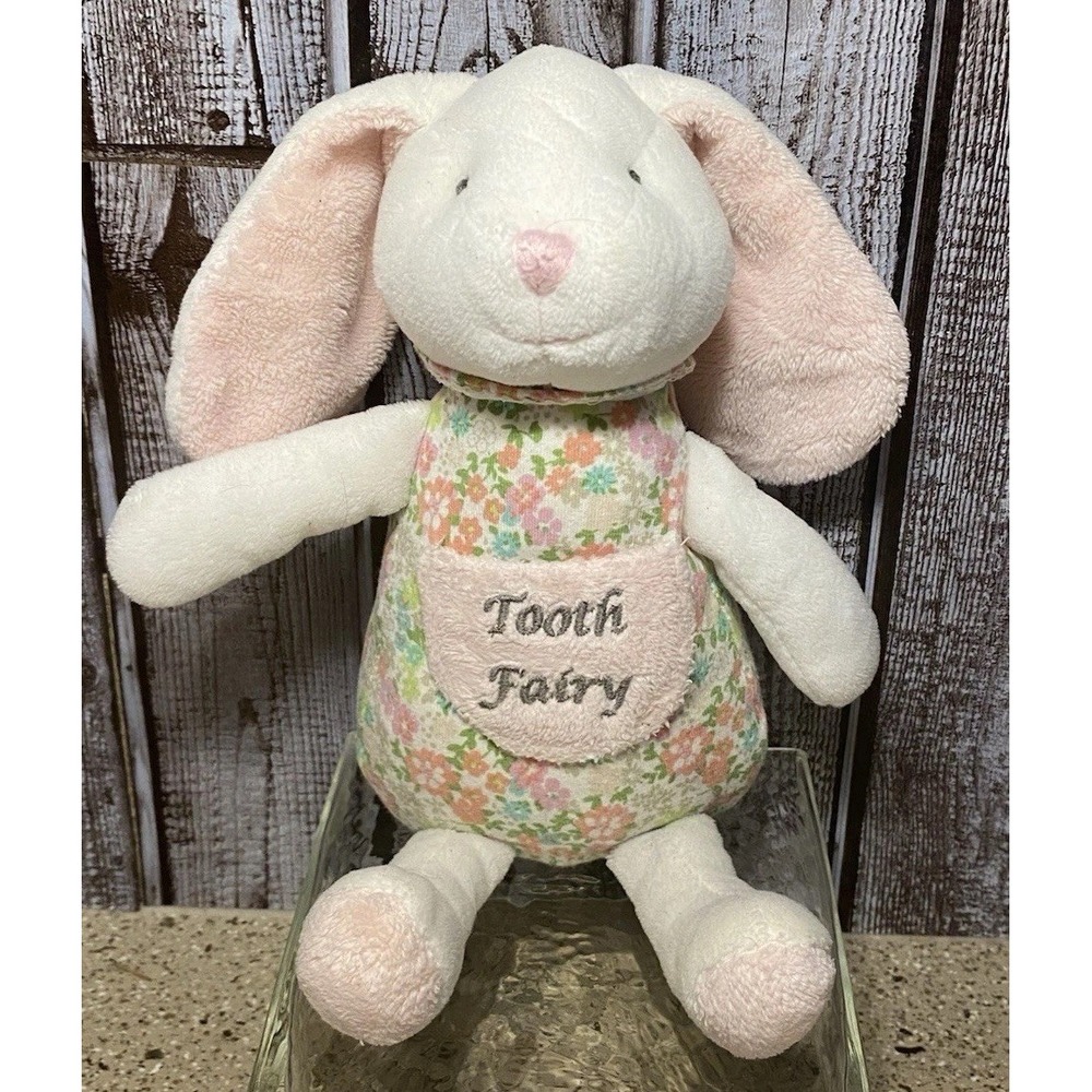 Maison Chic Beth The Bunny Tooth Fairy Plush 9in bunny plush stuffed w/pocket